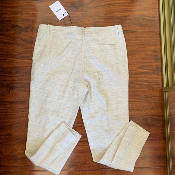 NWT Theory Tailor Sharskin Cropped Ankle Trousers - Picture 6 of 10